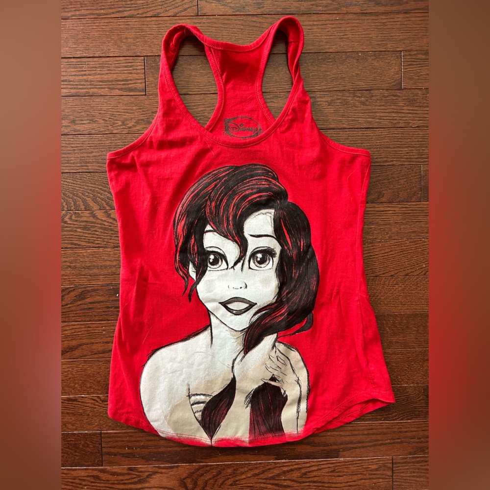 2/$20 EUC Hot Topic Disney The Little Mermaid Tank Top size Small